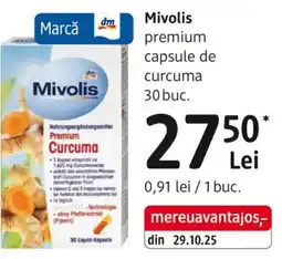 DM Mivolis premium capsule de curcuma Ofertă
