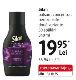 DM Silan balsam concentrat pentru rufe Ofertă