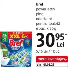DM Bref power activ pine odorizant pentru toaletă Ofertă