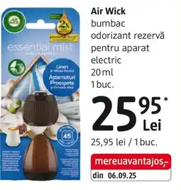 DM Air Wick bumbac odorizant rezervă pentru aparat electric Ofertă
