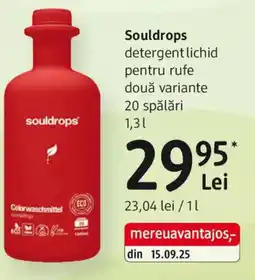 DM Souldrops detergent lichid pentru rufe Ofertă