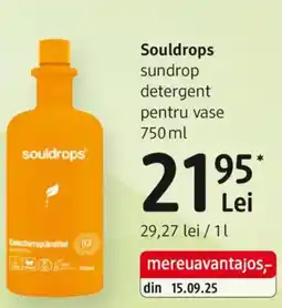 DM Souldrops sundrop detergent pentru vase Ofertă