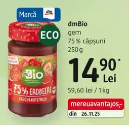 DM DmBio gem 75% căpşuni Ofertă