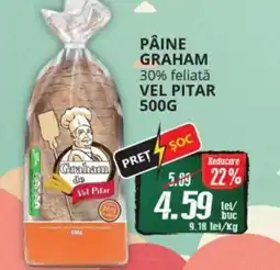 Diana Supermarket Pâine graham 30% feliată VEL PITAR Ofertă