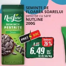 Diana Supermarket Seminte de floarea soarelui pestrițe cu sare NUTLINE Ofertă
