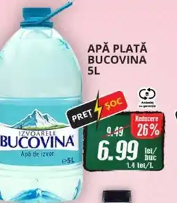 Diana Supermarket Apă plată BUCOVINA Ofertă