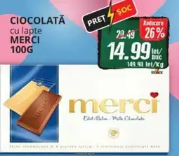 Diana Supermarket Ciocolată cu lapte MERCI Ofertă
