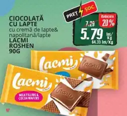 Diana Supermarket Ciocolată cu lapte cu cremă de lapte& napolitană/lapte LACMI Ofertă
