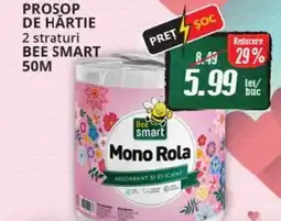 Diana Supermarket Prosop de hartie 2 straturi BEE SMART 50M Ofertă