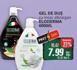 Diana Supermarket Gel de Dus cu mosc alb/argan ELODERMA Ofertă