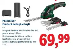 Lidl PARKSIDE Foarfecă iarbă și arbuști Ofertă
