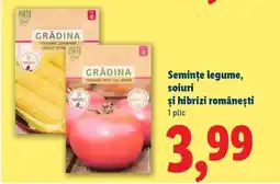 Lidl Semințe legume, soiuri și hibrizi românești Ofertă