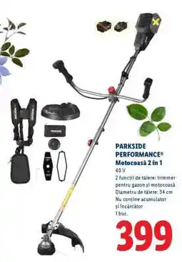 Lidl PARKSIDE PERFORMANCE Motocoasă 2 în 1 Ofertă
