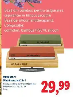 Lidl PARKSIDE Piatra abrazivă 2 în 1 Ofertă