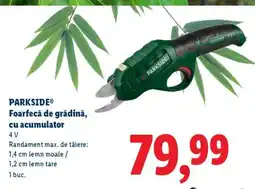 Lidl PARKSIDE Foarfecă de grădină, cu acumulator Ofertă
