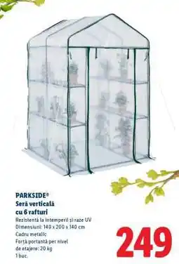 Lidl PARKSIDE Seră verticală cu 6 rafturi Ofertă