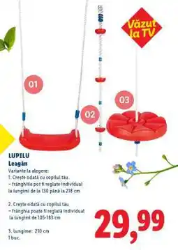 Lidl LUPILU Leagăn Ofertă