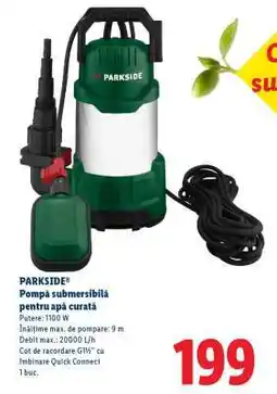 Lidl PARKSIDE Pompă submersibilă pentru apă curată Ofertă