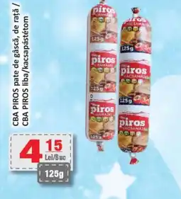 CBA CBA PIROS pate de gâscă, de rață Ofertă