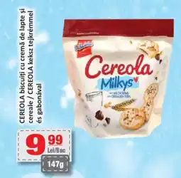 CBA CEREOLA biscuiți cu cremă de lapte și cereale Ofertă