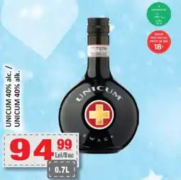CBA UNICUM 40% alc. Ofertă