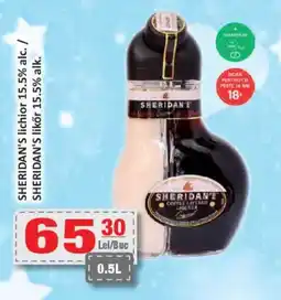 CBA SHERIDAN'S lichior 15.5% alc. Ofertă