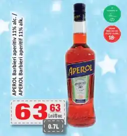 CBA APEROL Barbieri aperitiv 11% alc. Ofertă