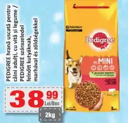 CBA PEDIGREE hrană uscată pentru câini adulți, cu vită şi legume Ofertă