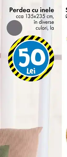 TEDI Perdea cu inele Ofertă