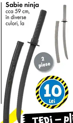 TEDI Sabie ninja Ofertă