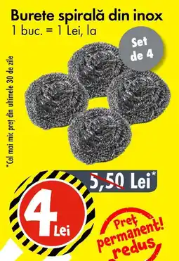 TEDI Burete spirală din inox Ofertă