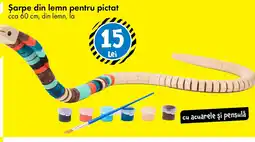 TEDI Şarpe din lemn pentru pictat Ofertă