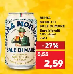 Kaufland BIRRA MORETTI Sale Di Mare Bere blondă Ofertă