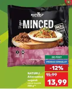 Kaufland NATURLI Alternativă vegană carne tocată 300 g Ofertă