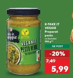 Kaufland K-TAKE IT VEGGIE Preparat pesto Ofertă
