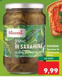 Kaufland RÂURENI Spanac în saramură Ofertă