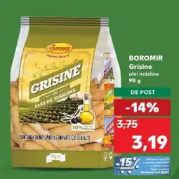 Kaufland BOROMIR Grisine ulei măsline 90 g Ofertă