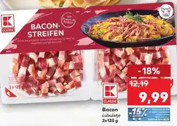 Kaufland Bacon cubulețe 2x125 g Ofertă