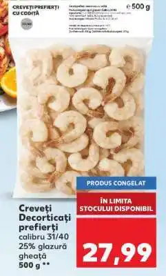 Kaufland Creveți Decorticați prefierți Ofertă