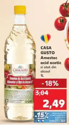 Kaufland CASA GUSTO Amestec acid acetic si otet din alcool 1l Ofertă
