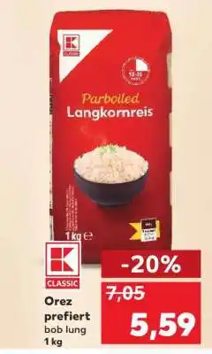 Kaufland Orez prefiert bob lung 1 kg Ofertă