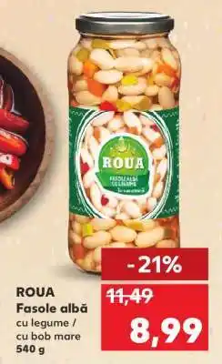 Kaufland ROUA Fasole albă cu legume / cu bob mare 540 g Ofertă