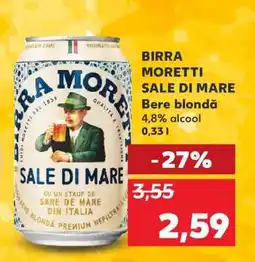 Kaufland BIRRA MORETTI SALE DI MARE Ofertă
