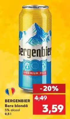 Kaufland BERGENBIER Bere blondă Ofertă