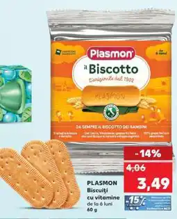 Kaufland PLASMON Biscuiți cu vitamine de la 6 luni Ofertă