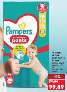 Kaufland PAMPERS ACTIVE BABY PANTS Ofertă