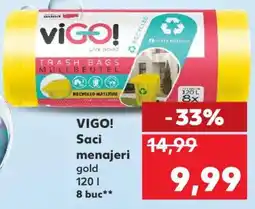 Kaufland VIGO! Saci menajeri gold Ofertă