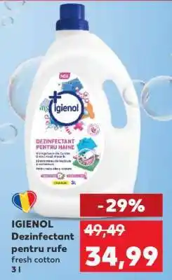 Kaufland IGIENOL Dezinfectant pentru rufe Ofertă