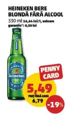 Penny Heineken Bere Blondă Fără Alcool Ofertă