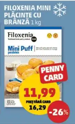Penny FILOXENIA MINI PLĂCINTE CU BRÂNZĂ 1 kg Ofertă